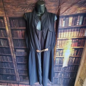 Bodycon strapless dress with sheer cover